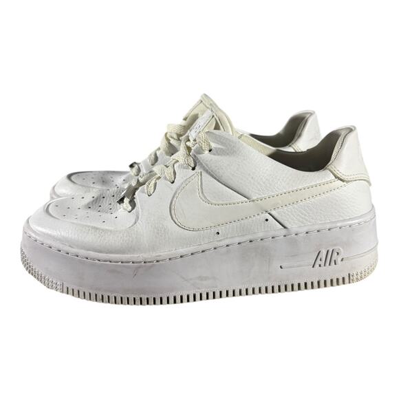 Nike Air Force 1 Platform White Women’s Size 8.5 AF1 Sneakers - Picture 4 of 8